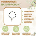 Hämatit Armband mit ovalen Perlen & Metallelementen | Perlenarmband für Damen & Herren