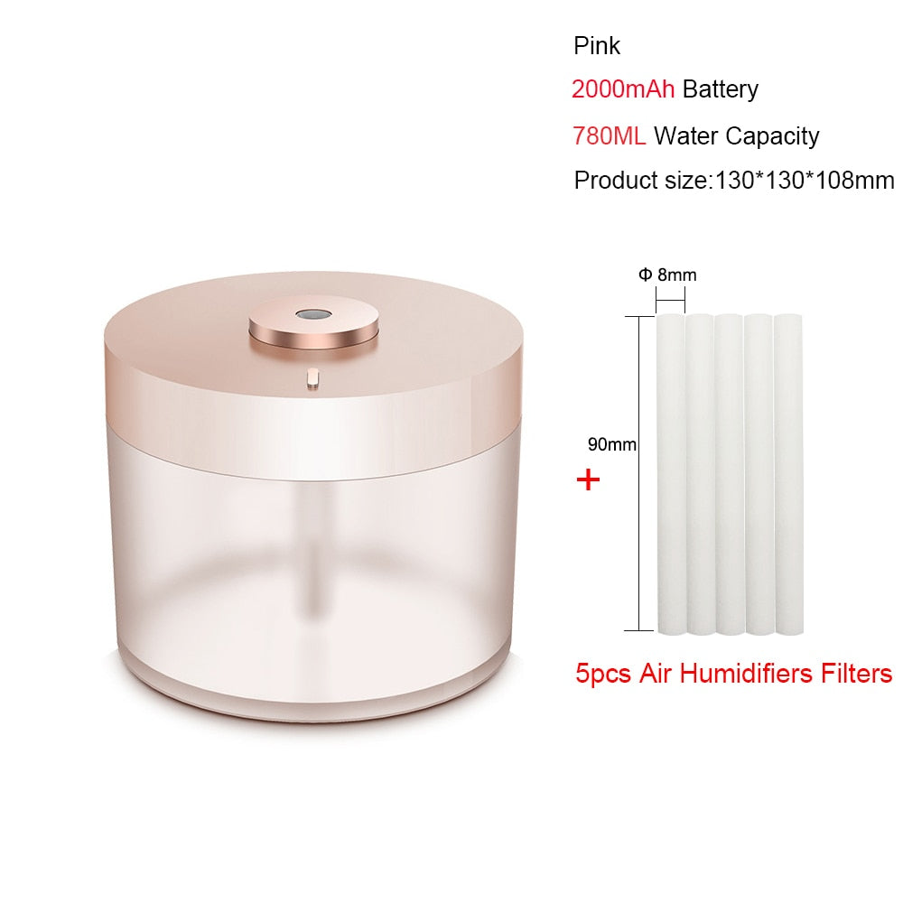 Portable Air Humidifier Night Lamp