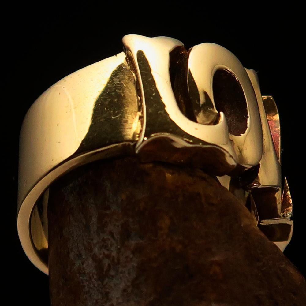 Excellent crafted One Word Love Ring - Solid Brass