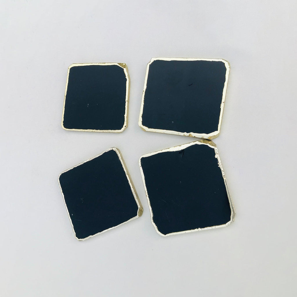 Black Agate Natural Edge Coasters