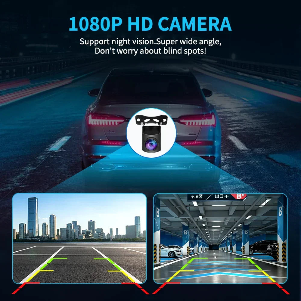 Universal 1080P Rear View Camera AHD 4 Pin 2.5mm HD Black