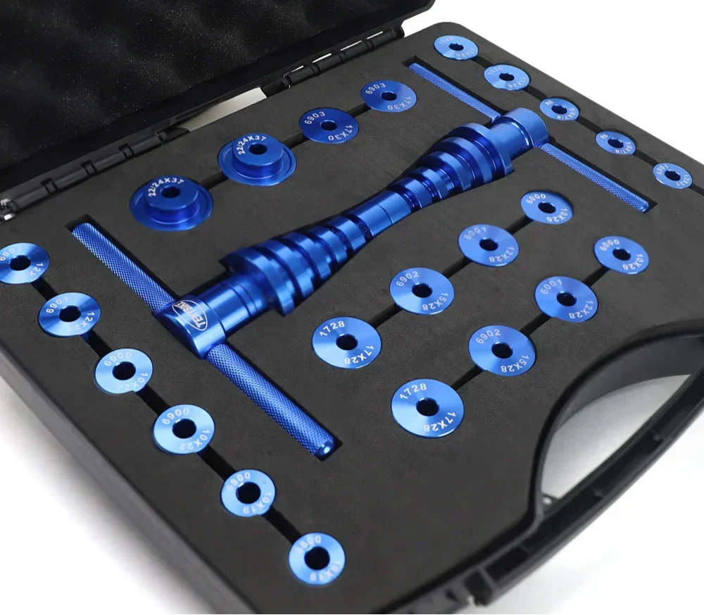 Bicycle Bearing Press Tool Set Installation Removal Kit Blue